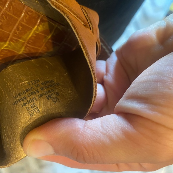 Sam Edelman Women’s 9.5 M Brown Leather Kell Thong Slide Sandals - Picture 4 of 5